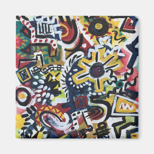 Íman Marrocos - Arte Moderna Pintada À Mão