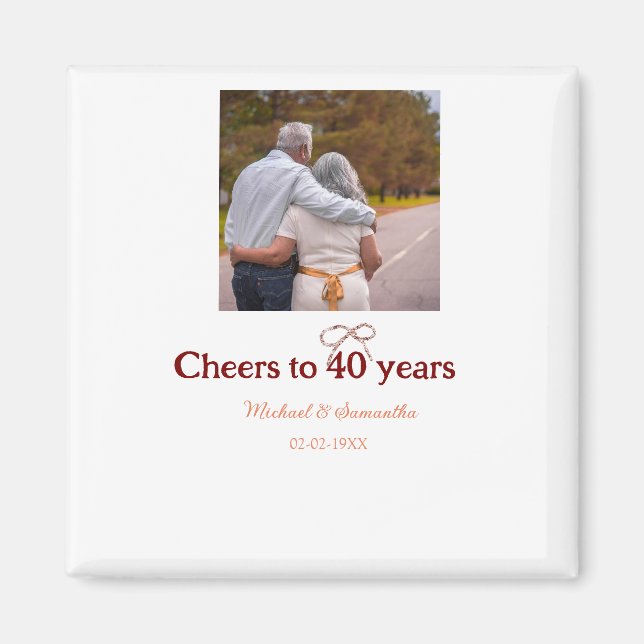 Íman Marron arco aplaude 40 anos de casamento (Frente)