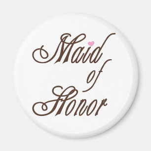 Íman Marrons elegantes da madrinha de casamento