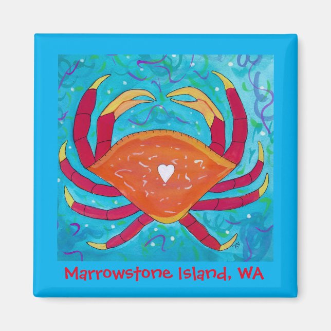Íman Marrowstone Island, WA Magnet (Frente)