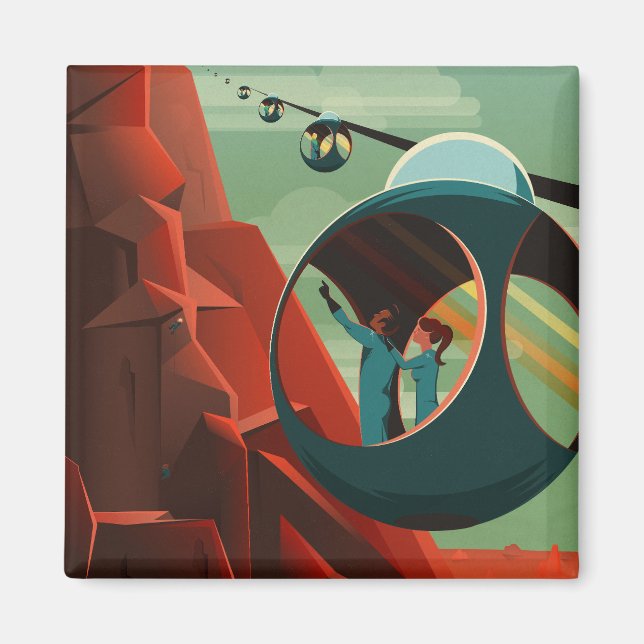 Íman Mars Olympus Mons Maior Sistema Solar de Vulcão (Frente)