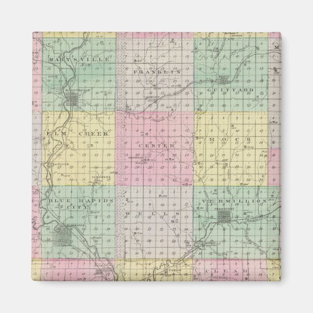 Íman Marshall County e Irving, Kansas (Frente)