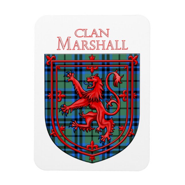 Íman Marshall Tartan Scottish Xadrez Lion Rampant (Vertical)