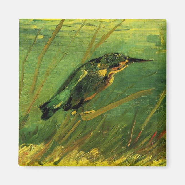 Íman Martim-pescador de Vincent van Gogh (Frente)