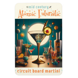 Íman Martini Futurista de Placa de Circuito Atômico
