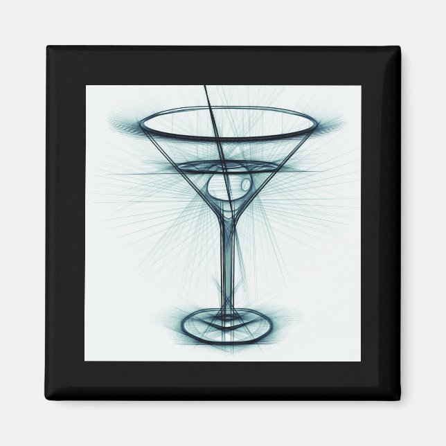 Íman Martini Glass Sketch (Frente)