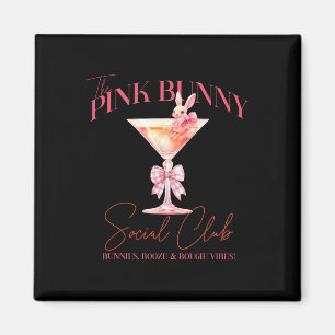Íman Martini Páscoa Pink Bunny Tail Social Club Happy E