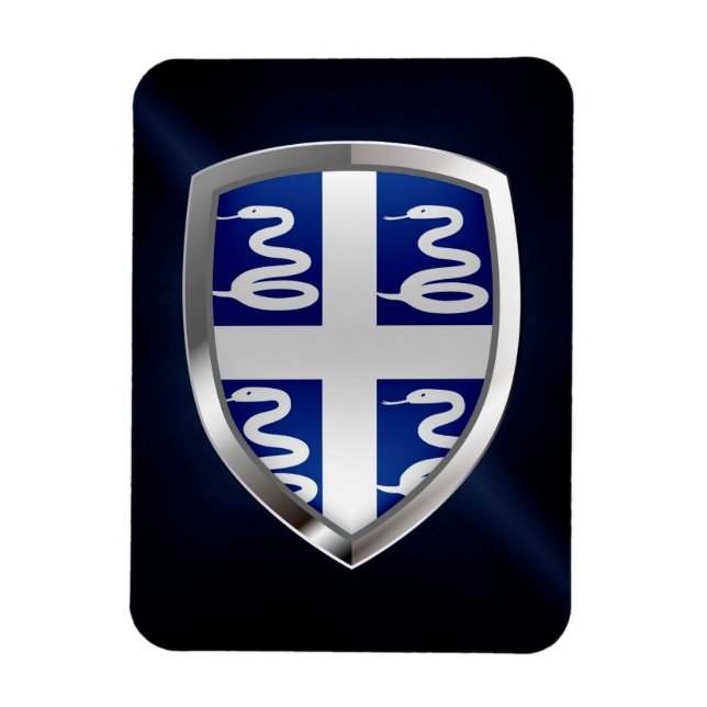 Íman Martinica - Emblema Metálico (Vertical)