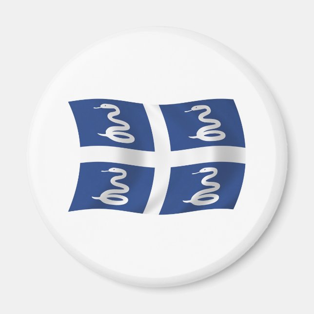 Íman Martinica Flag Magnet (Frente)