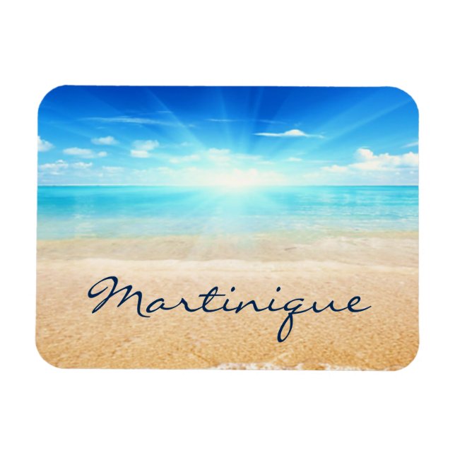 Íman Martinica praia sunrise (Horizontal)
