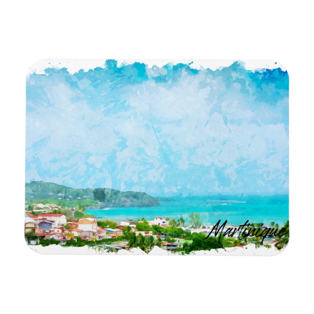 Íman Martinique Caribe Ilha Tropical (Horizontal)