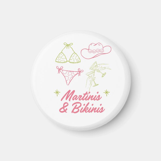 Íman Martinis e Bikinis | Festa de Solteira na Praia (Frente)
