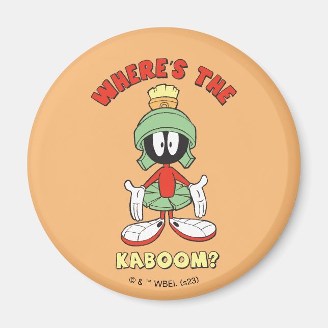 Íman MARVIN THE MARTIAN™ Onde está o Kaboom? (Frente)