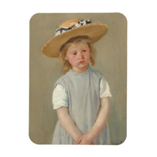 Íman Mary Cassatt - Criança num Chapéu de Palha