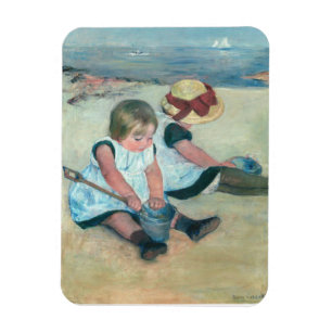 Íman Mary Cassatt “Crianças Brincando na Praia”