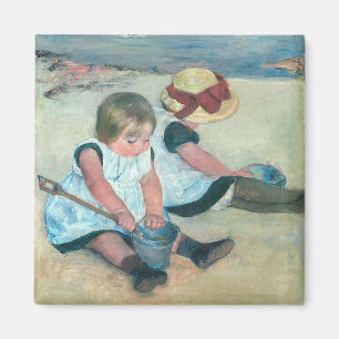 Íman Mary Cassatt - Crianças Brincando na Praia