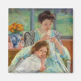Íman Mary Cassatt - Jovem Mãe costurando