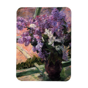 Íman Mary Cassatt - Lilases numa Janela