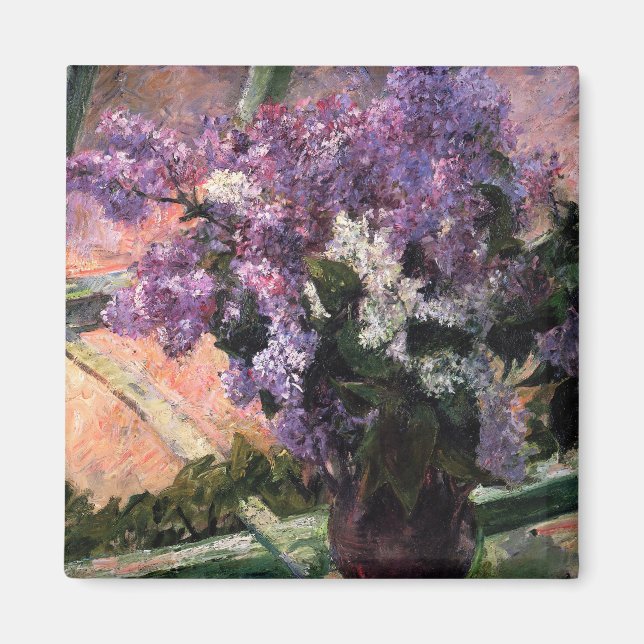 Íman Mary Cassatt - Lilases numa Janela (Frente)