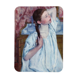 Íman Mary Cassatt - Menina Arrumando o Cabelo