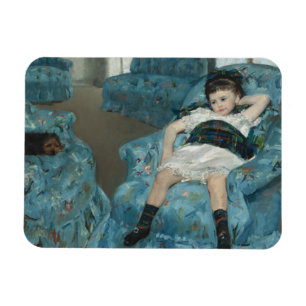Íman Mary Cassatt - Menina em uma cadeira de rodas azul