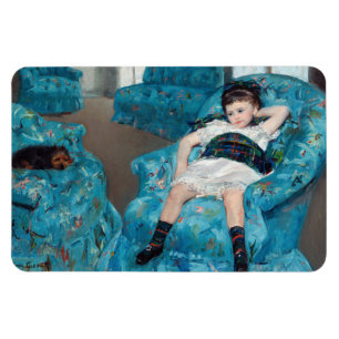 Íman Mary Cassatt - Menina em uma Poltrona Azul