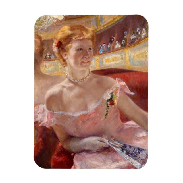 Íman Mary Cassatt - Mulher com Colar de Pérolas numa Lo (Vertical)