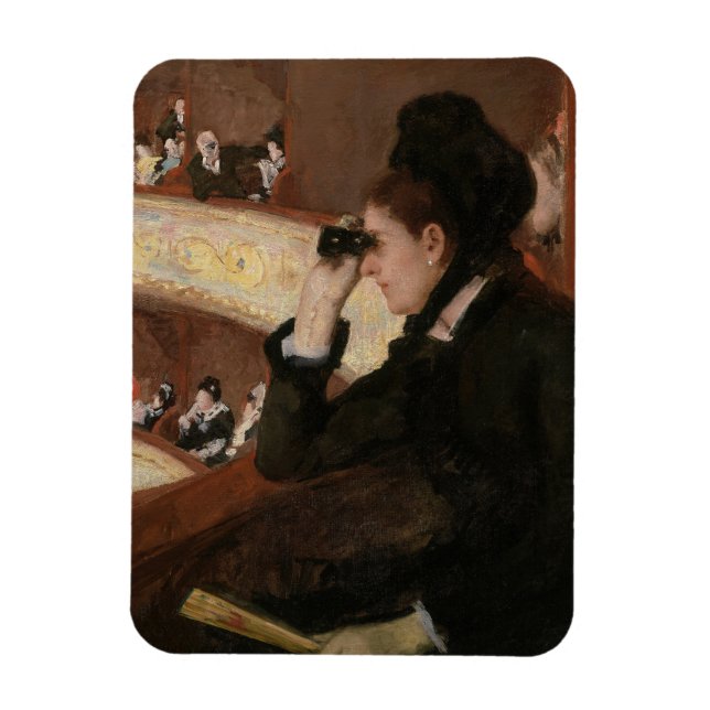 Íman Mary Cassatt - No camarote (Vertical)