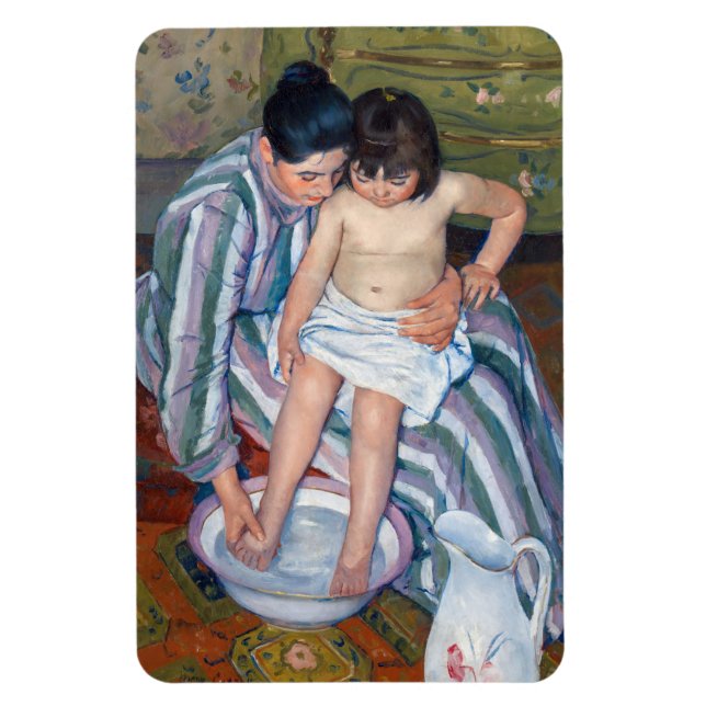Íman Mary Cassatt - O Banho da Criança / O Banho (Vertical)