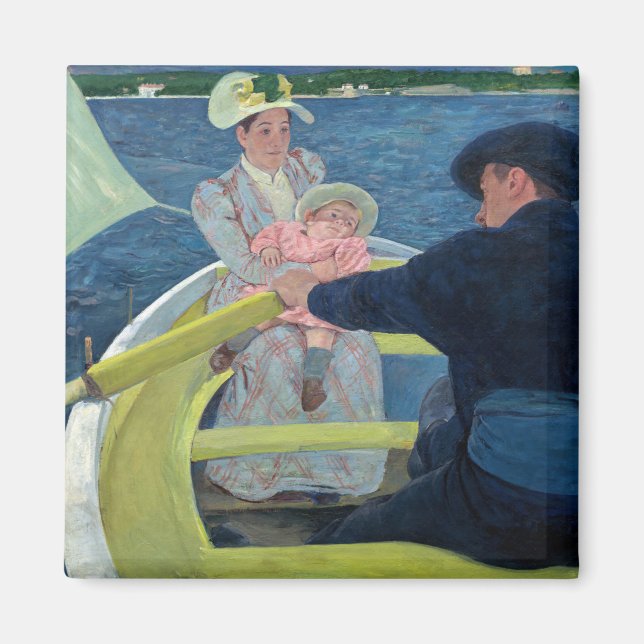 Íman Mary Cassatt - O Passeio de Barco (Frente)