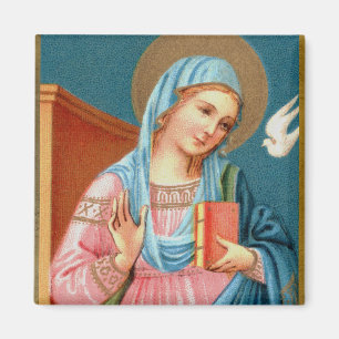 Íman Mary, de F. Anunciação do Lippi (Pormenores; M 0