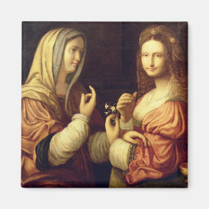 Íman Mary e Martha (óleo no painel)