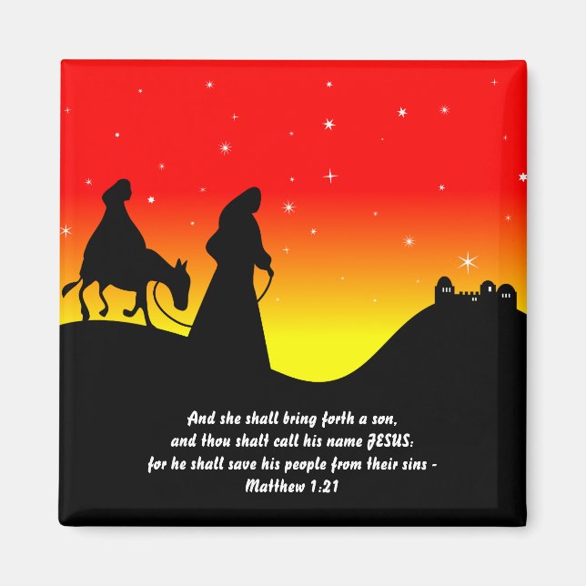 Íman Mary & Joseph, Escritura de Bíblia Versa (Frente)