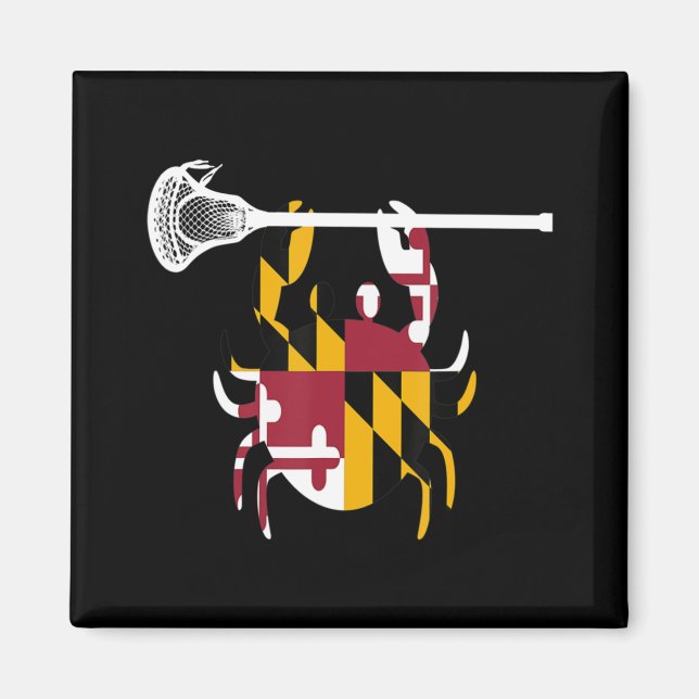 Íman Maryland Crab Lacrosse Boys Stick LAX Sister Broth (Frente)
