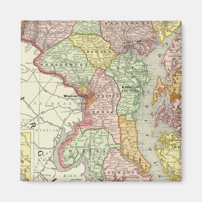 Íman Maryland e Delaware (Frente)