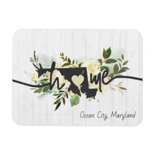 Íman Maryland Estado Personalizado Sua Cidade Natal Rús