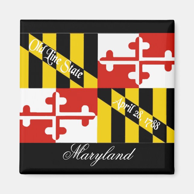 Íman Maryland Flag Magnet (Frente)