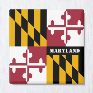 Íman Maryland flag Magnet, Maryland /feriado EUA