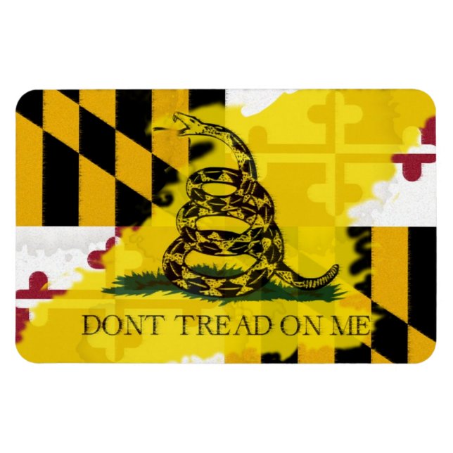 Íman Maryland Gadsden Flag Magnet (Horizontal)