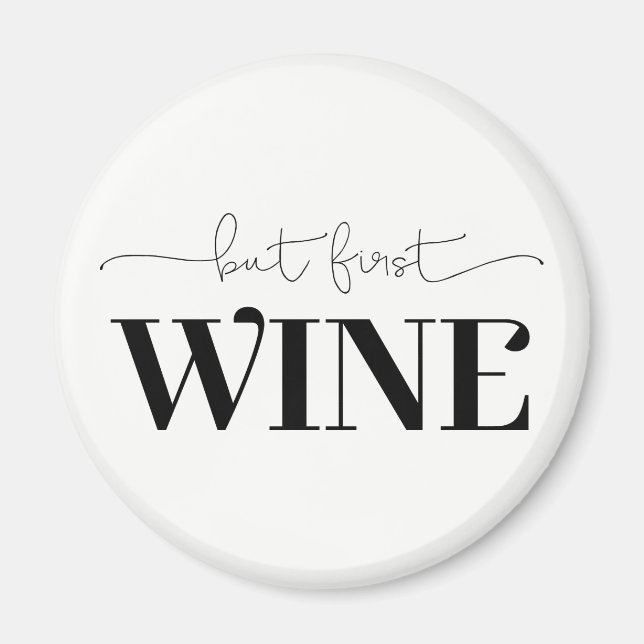 Íman Mas Primeira Cor De Fundo Personalizada Do Vinho (Frente)