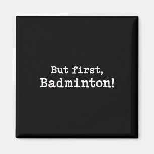 Íman Mas Primeiro Badminton Simples Funn Minimalista