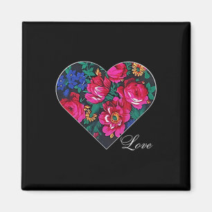 Íman Masani Scarf Floral Heart Love Native American