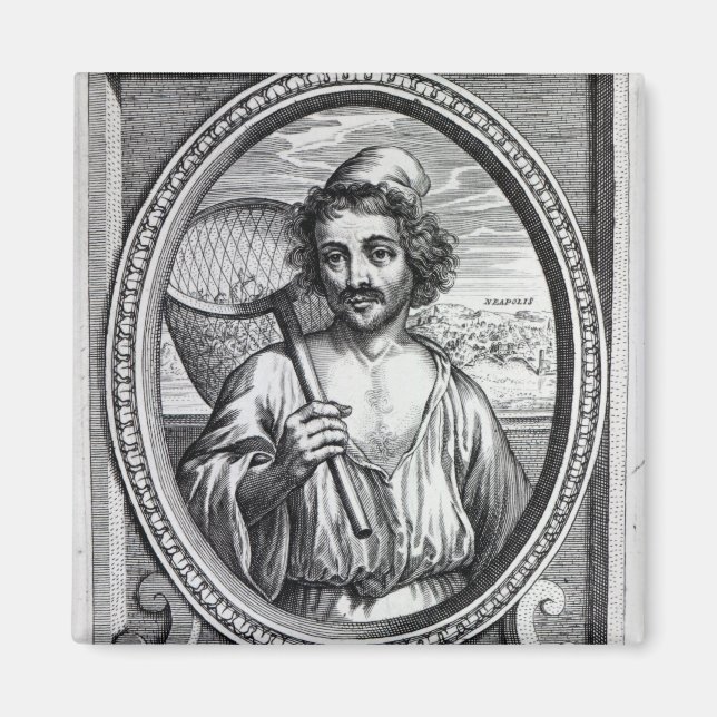 Íman Masaniello, gravado por Petrus de Iode (Frente)