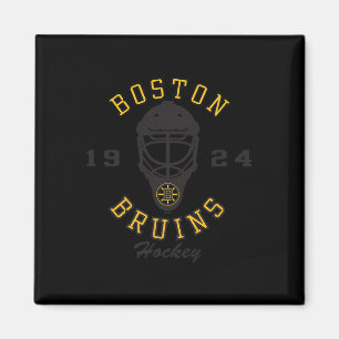 Íman Máscara de hóquei branca do Boston Bruins licencia