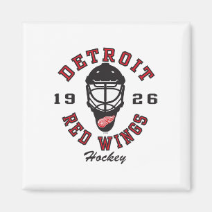 Íman Máscara de hóquei Detroit Red Wings branca oficial