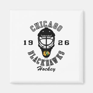 Íman Máscara de hóquei do Chicago Blackhawks Vermelha N