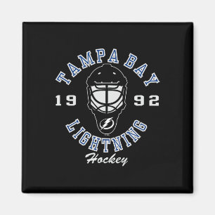 Íman Máscara de hóquei Tampa Bay Lightning preta oficia