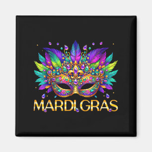 Íman Máscara de Mardi Gras Contas Carnaval Mulheres Men