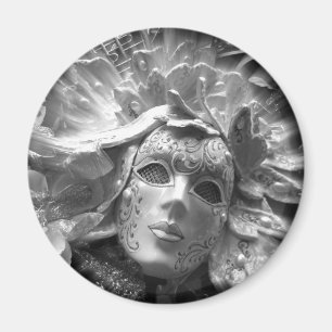 Íman Máscara de Mascarada Veneziana Ímã Redondo