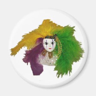 Íman Máscara do indiano do carnaval